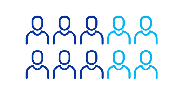 Group of people representing caregiver impact