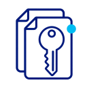 Key and document representing estate and trust considerations