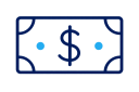 Money representing financial goals