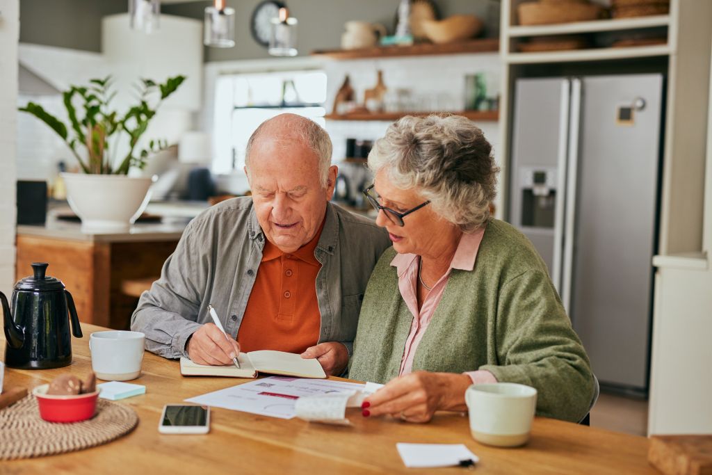Older adults reviewing long term care options