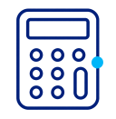 Calculator representing tax considerations